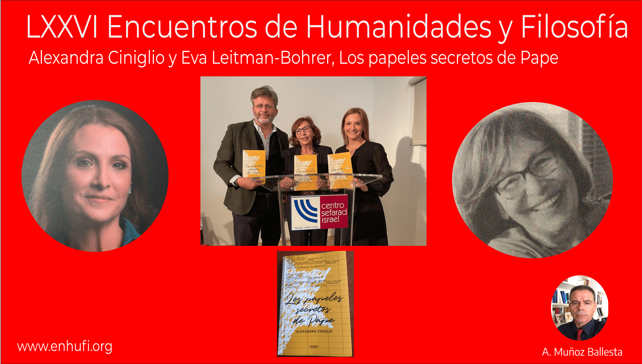 LXXVI Encuentros Humanidades y Filosofía, Alexandra Ciniglio y Eva Leitman-Bohrer, Los papeles secretos de Pape.