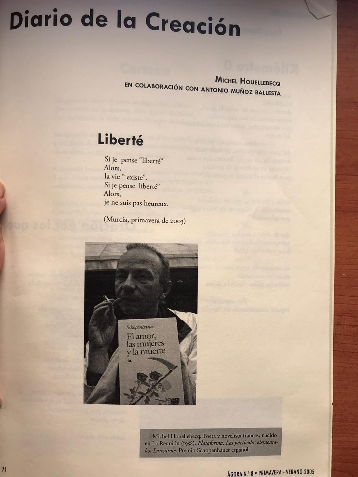 XI Encuentro de Humanidades y Filosofía Michel Houellebecq